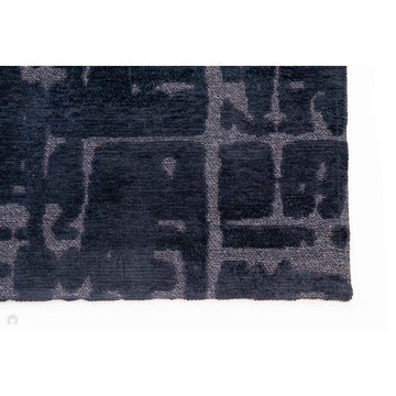 Louis De Poortere Structures Baobab 9200 Black Water Washable Polyester Flatweave Eco-Runner-Louis De Poortere-Rug Love - The Most Loved Rug Store